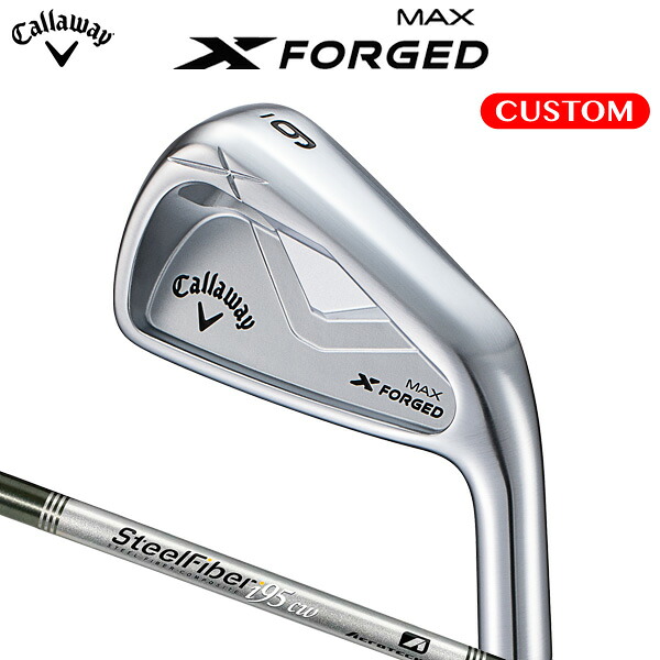 キャロウェイ X FORGED MAX アイアン 単品 Steel Fiber i cw 変わり種立て坑 （日本置き目品） 【カスタム購入注文】 エックスフォージド マックス メンズクラブ-アイアン-クラブ