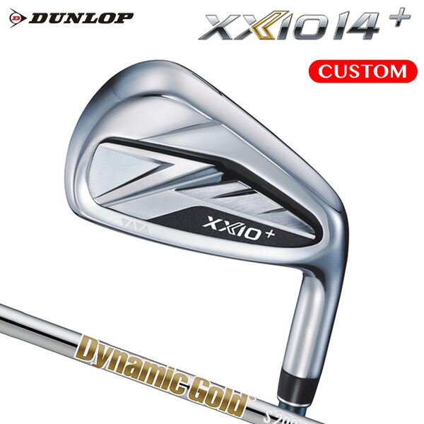 ダンロップ ゼクシオ 14+ アイアン 仕掛ける Dynamic Gold スチール写真立て坑（NEW図案化）【カスタム購入注文】 XXIO14+ ゼクシオ フォーティーン 付け加える スポーツ・アウトドア-ゴルフ