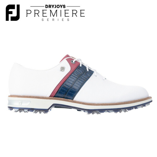 FootJoy - フットジョイ FootJoy dryjoys shield tip ゴルフシュー FootJoy FJ Icon Shield Tip Golf Shoes White Navy Gold Men's