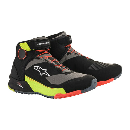 アルパインスターズ (2611820)ライディングシューズ ALPINESTARS CR-X DRYSTAR RIDINIG SHOE ブラック/イエローFLUO/レッドFLUO(1538)