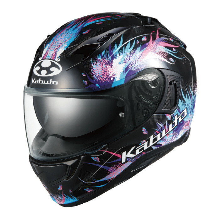 楽天市場】OGK カブト F-17 TRICK ブラックブルー バイク ヘルメット