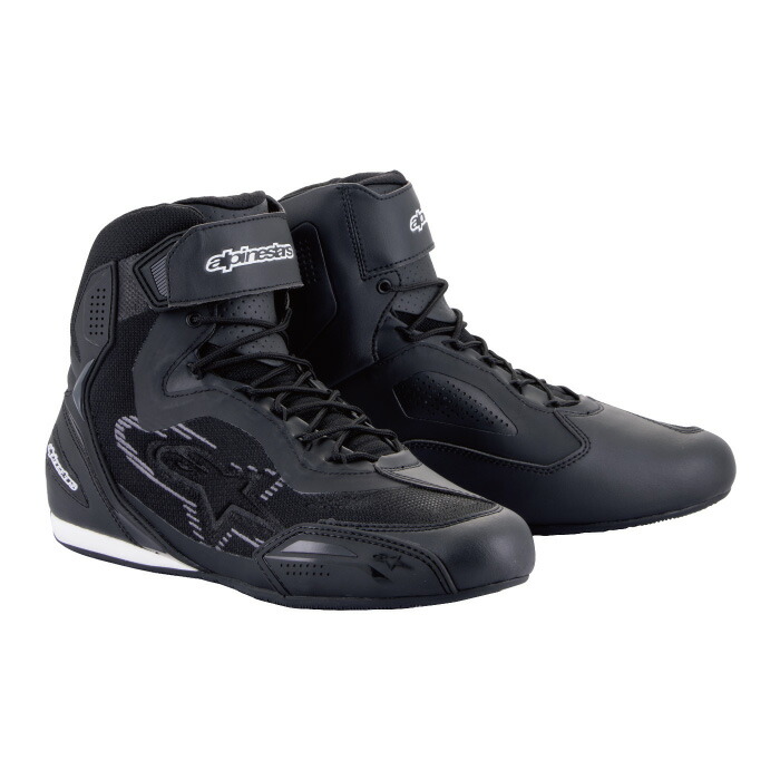 【在庫限り】アルパインスターズﾞ FASTER-3 RIDEKNIT SHOE(2510319)BLACK/DARK GRAY(111)ジューズ CE規格 バイクスニーカー ライディングシューズ バイク