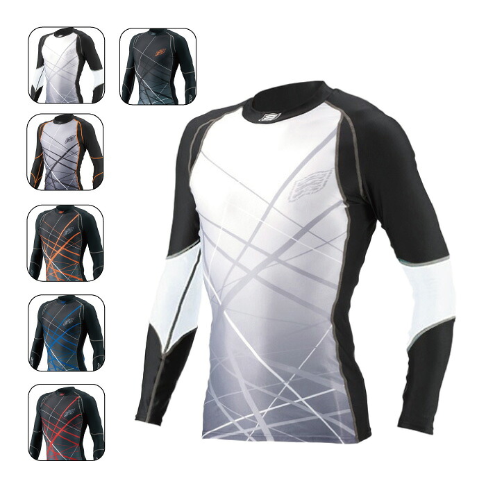 HYOD HRU001SP BOOST UNDER SHIRTS [SPLASH] ヒョウドウ アンダーシャツ オレンジ/ブラック バイクウエア バイク ウェア