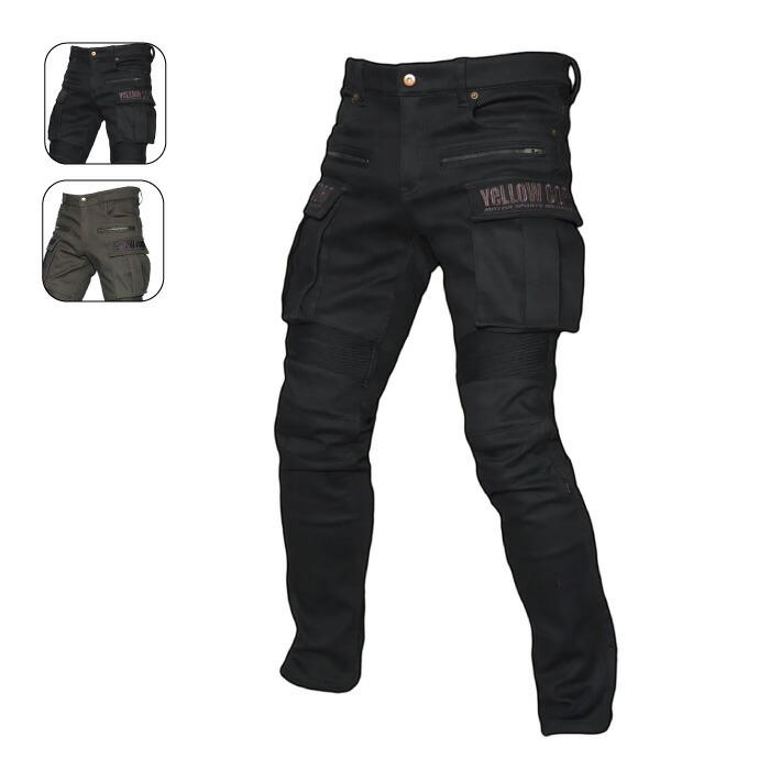 未使用　Goldwin　プロテクター付　コーデュラ エンデューロ　バイカーパンツ 最 安値 で車・バイク・自転車 - 未使用 Goldwin プロテクター付