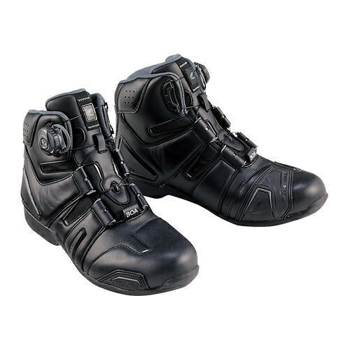 【RS TAICHI・アールエスタイチ】RSS006　DRYMASTER BOA　ドライマスター　ボア　ライディングシューズ　ブラック/グレー ライディングシューズ バイク