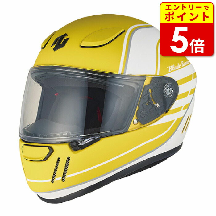 【エントリーで当店ポイント5倍！】ジーロット ブレードランナー BRJ0020 GRAPHIC EURO MATT YELLOW ZEALOT BladeRunner バイク ヘルメット フルフェイス かっこいい おしゃれ画像