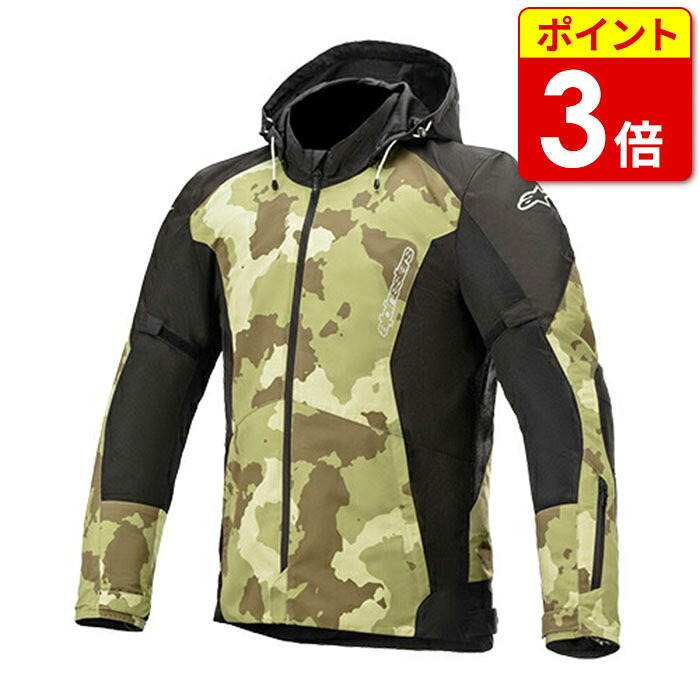 【当店ポイント3倍！お買い物マラソン期間中】アルパインスターズ (3304520) ジャケット パーカ ALPINESTARS BADGER AIR PARKA ブラック/グリーンCAMO(9006) ASIA FIT アジアフィット