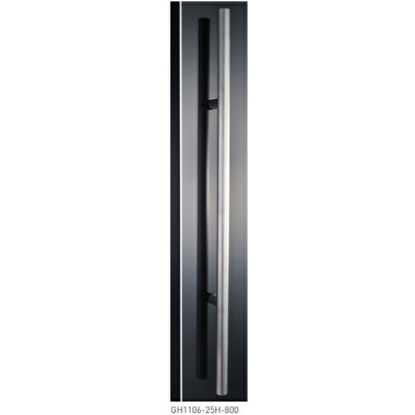 在庫確認可 神栄ホームクリエイト 直送 ドアハンドル ステンレス GH1106-25H-800 HL 内外1セット 800mm｜NORTH WORK STORE