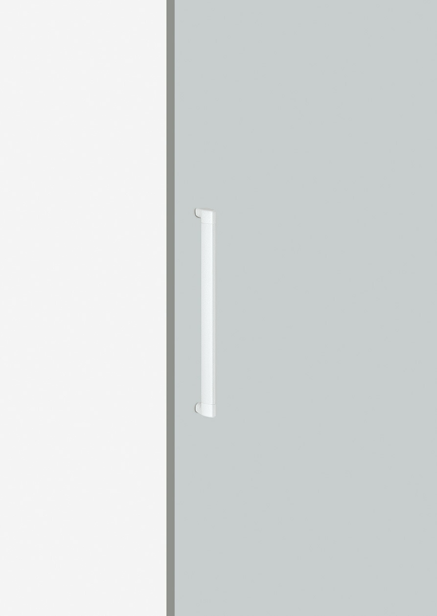店卸し資産突きとめる可 単位労働組合 直送 H1233-16-688 組みたてる用鉄器 アーキズム 部屋の入り口手持ち部分 世話をする手持ち部分 PVC ハイジックプレーンホワイト＋軽銀 白いことえの具 1書き割り（内外） L447