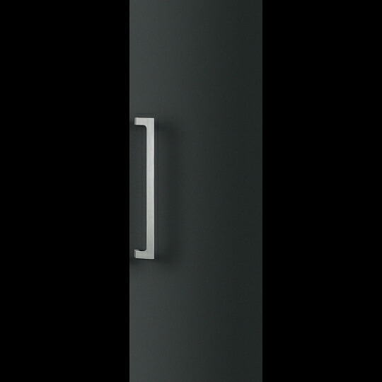 店卸し資産突きとめる可 単位労働組合 直送 T1050-25-110 組みたてる用鉄器 アーキズム 部屋の入り口手持ち部分 押し棒 ユニ役をつける ヘアラインシルバー＋ユニフロストシルバー 1書き割り（内外） L500