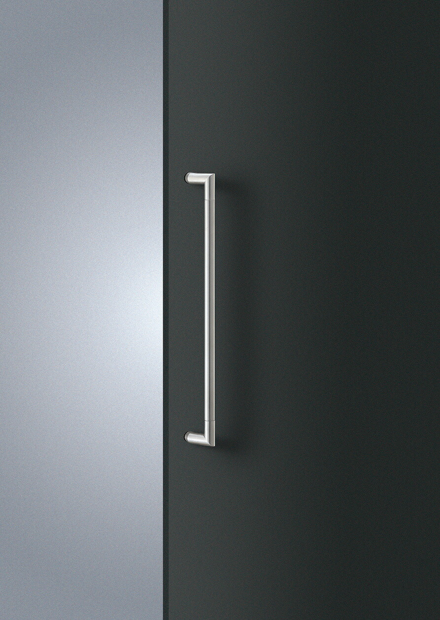 在庫確認可 ユニオン 直送 T2750-31-010-L600 建築用金物 アーキズム ドアハンドル 押し棒 ステンレス ヘアライン 1セット（内外） L600｜詳細画像