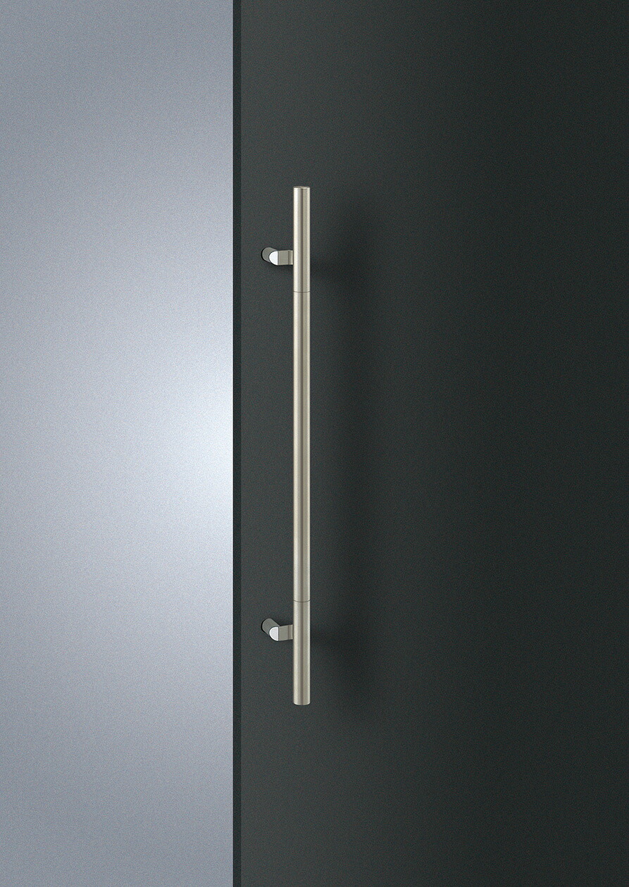 在庫確認可 ユニオン 直送 T2888-11-010 建築用金物 アーキズム ドアハンドル 押し棒 ステンレス ヘアライン 1セット（内外） L800