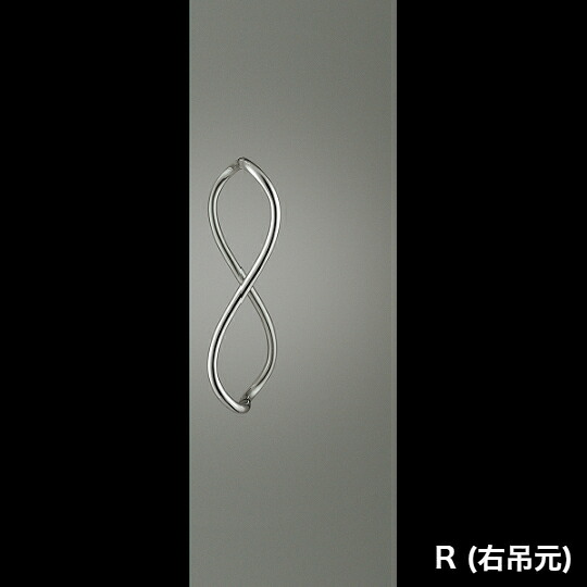 店卸し資産突きとめる可 単位労働組合 直送 G1115-01-001-R 右吊元 組みたてる用鉄器 アーキズム 部屋の入り口手持ち部分 押し棒 ステンレス鋼 鏡鑑 1書き割り（内外） L600