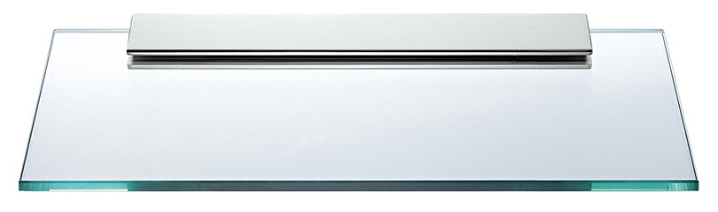 在庫確認可 ユニオン 直送 PRE-S530-01 ホテル客室用金物 プレガノ サニタリー バス タオルラック ブラス クロム+ガラス 1ケ 400×20×195|NORTH WORK STORE