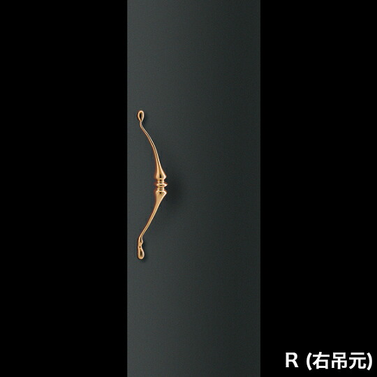 在庫確認可 ユニオン 直送 T1029-10-001-R 右吊元 建築用金物 アーキズム ドアハンドル 押し棒 ブロンズキャスト ミラー 1セット（内外） L544