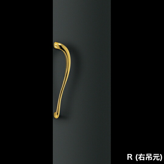 在庫確認可 ユニオン 直送 T1030-15-005-R 右吊元 建築用金物 アーキズム ドアハンドル 押し棒 ブラスキャスト ミラー＋ブラスト 1セット（内外） L630