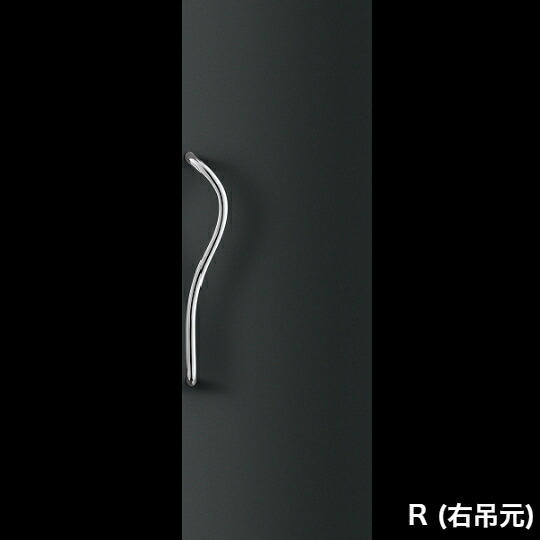 在庫確認可 ユニオン 直送 T1114-01-001-R 右吊元 建築用金物 アーキズム ドアハンドル 押し棒 ステンレス ミラー 1セット（内外） L600