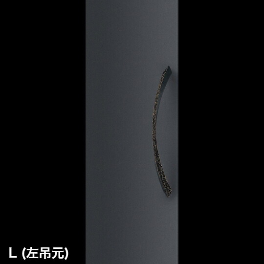 在庫確認可 ユニオン 直送 T1241-25-192-L 左吊元 建築用金物 アーキズム ドアハンドル 押し棒 ユニキャスト ユニフロストブラック＋アンバー 1セット（内外） L680