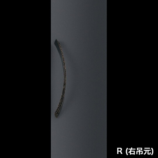 在庫確認可 ユニオン 直送 T1241-25-192-R 右吊元 建築用金物 アーキズム ドアハンドル 押し棒 ユニキャスト ユニフロストブラック＋アンバー 1セット（内外） L680