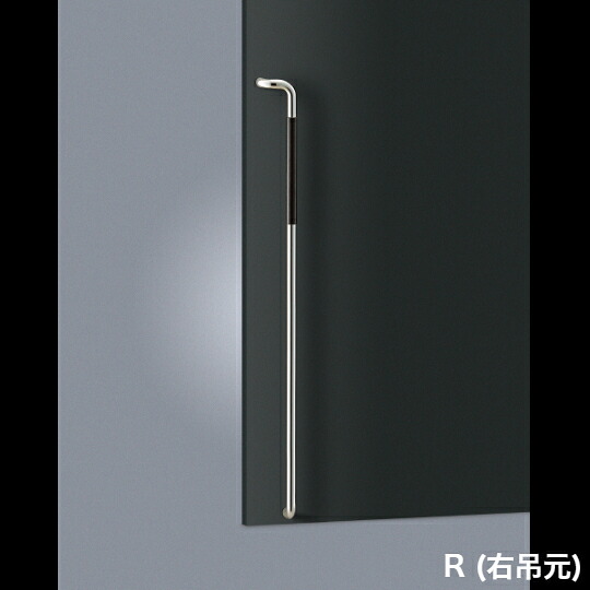 店卸し資産突きとめる可 単位労働組合 直送 T32-36-102-R 右吊元 組みたてる用鉄器 アーキズム 部屋の入り口手持ち部分 押し棒 ユニ白木 黒いこと＋ステンレス鋼 鏡鑑 1書き割り（内外） L1450
