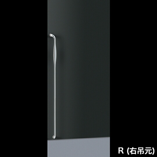 店卸し資産突きとめる可 単位労働組合 直送 T3305-01-001-R 右吊元 組みたてる用鉄器 アーキズム 部屋の入り口手持ち部分 押し棒 ステンレス鋼 鏡鑑 1書き割り（内外） L1300