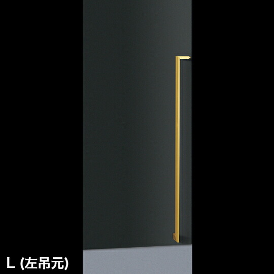 在庫確認可 ユニオン 直送 T5785-15-024-L 左吊元 建築用金物 アーキズム ドアハンドル 押し棒 ブラス ヘアライン＋ミラー 1セット（内外） L1300