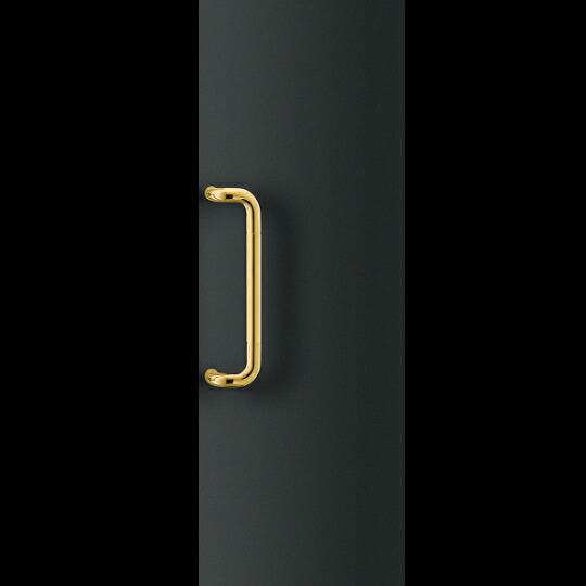 在庫確認可 ユニオン 直送 T810-15-001 建築用金物 アーキズム ドアハンドル 押し棒 ブラス ミラー 1セット（内外） L459