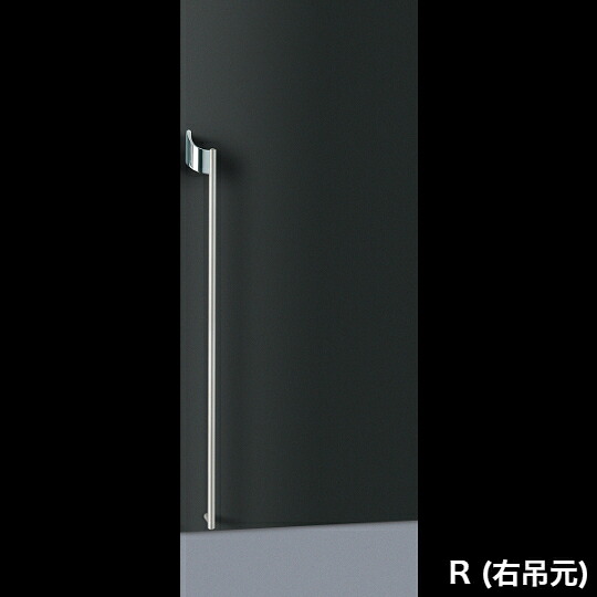在庫確認可 ユニオン 直送 T9080-02-029-R 右吊元 建築用金物 アーキズム ドアハンドル 押し棒 ステンレス ヘアライン＋ブラス クロム 1セット（内外） L1300