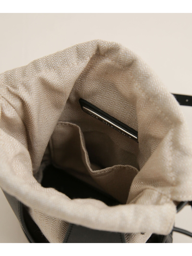 Daphne Mini バッグ The ナノユニバース レザー へリンボン柄バッグ Dilettante