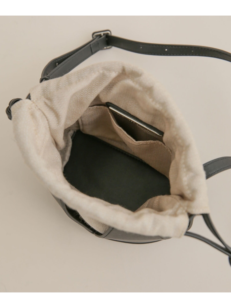 Daphne Mini バッグ The ナノユニバース レザー へリンボン柄バッグ Dilettante