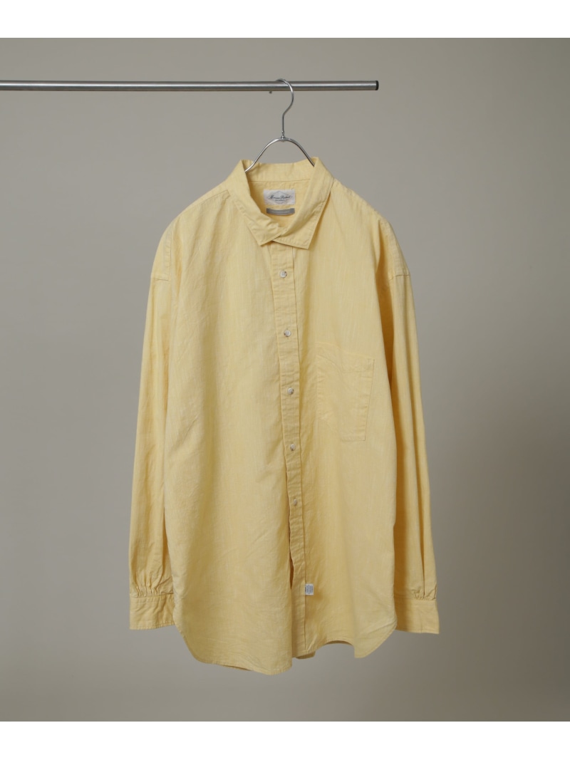 Marvine Pontiak Shirt Makers/Italian Collar SH NANO universe ナノユニバース トップス シャツ・ブラウス イエロー【送料無料】[ Fashion]｜NANO universe