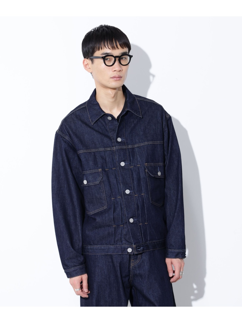 【SALE／30%OFF】AUTHEN二人三脚 SILKNIZED DENIM トラッカージャケット(セットアップ可) NANO universe ナノ全ての存在 ジャケット・アウター 上衣・前掛け 青味 米国海軍【RBA_E】【貨物輸送無料】[ Fashion]