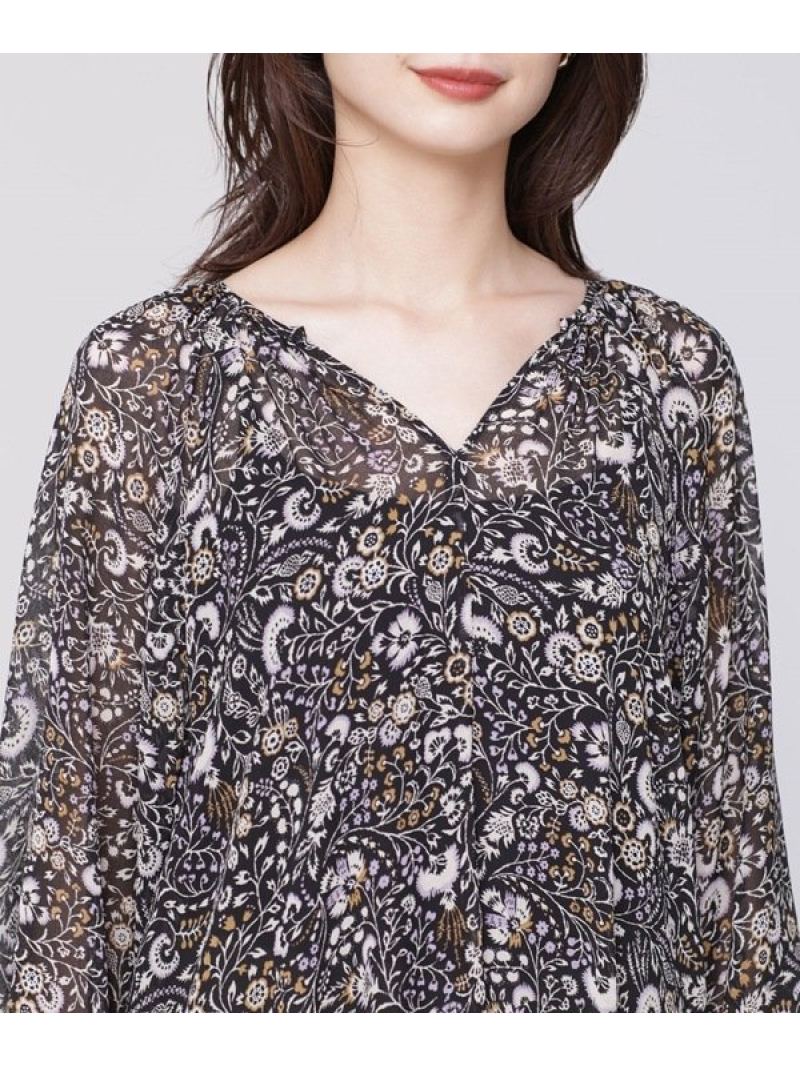 楽天1位 エスニックフラワープリントカフタンワンピース Nano Universe ナノユニバース ワンピース ワンピースその他 ブラック ブラウン Rakuten Fashion 最終値下げ Www Estelarcr Com