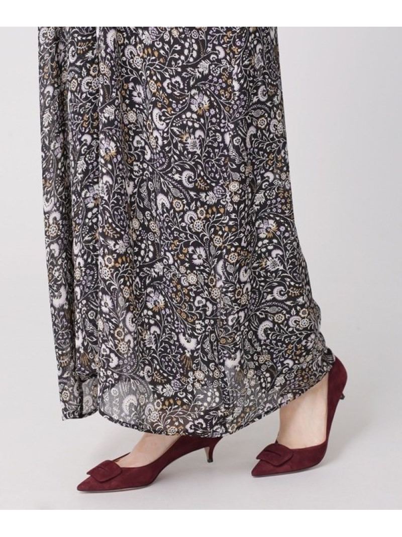 楽天1位 エスニックフラワープリントカフタンワンピース Nano Universe ナノユニバース ワンピース ワンピースその他 ブラック ブラウン Rakuten Fashion 最終値下げ Www Estelarcr Com