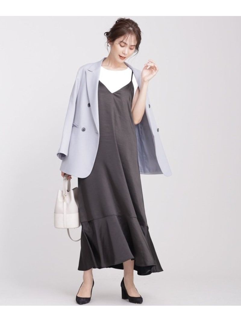 楽天市場 Rakuten Fashion Sale 10 Off サテンキャミソールワンピース Nano Universe ナノユニバース ワンピース ワンピースその他 グレー ブラウン オレンジ Rba E 送料無料 Nano Universe