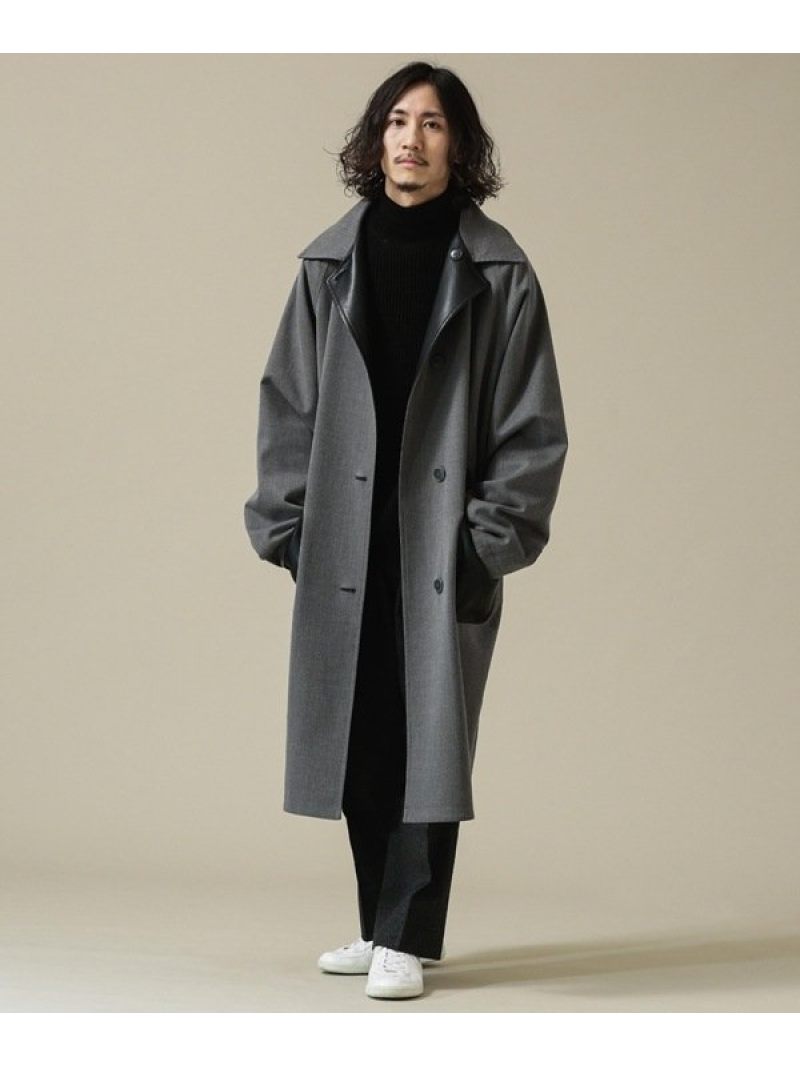 Vegan Leather ナノユニバース Universe コート Nano リバーシブルコート