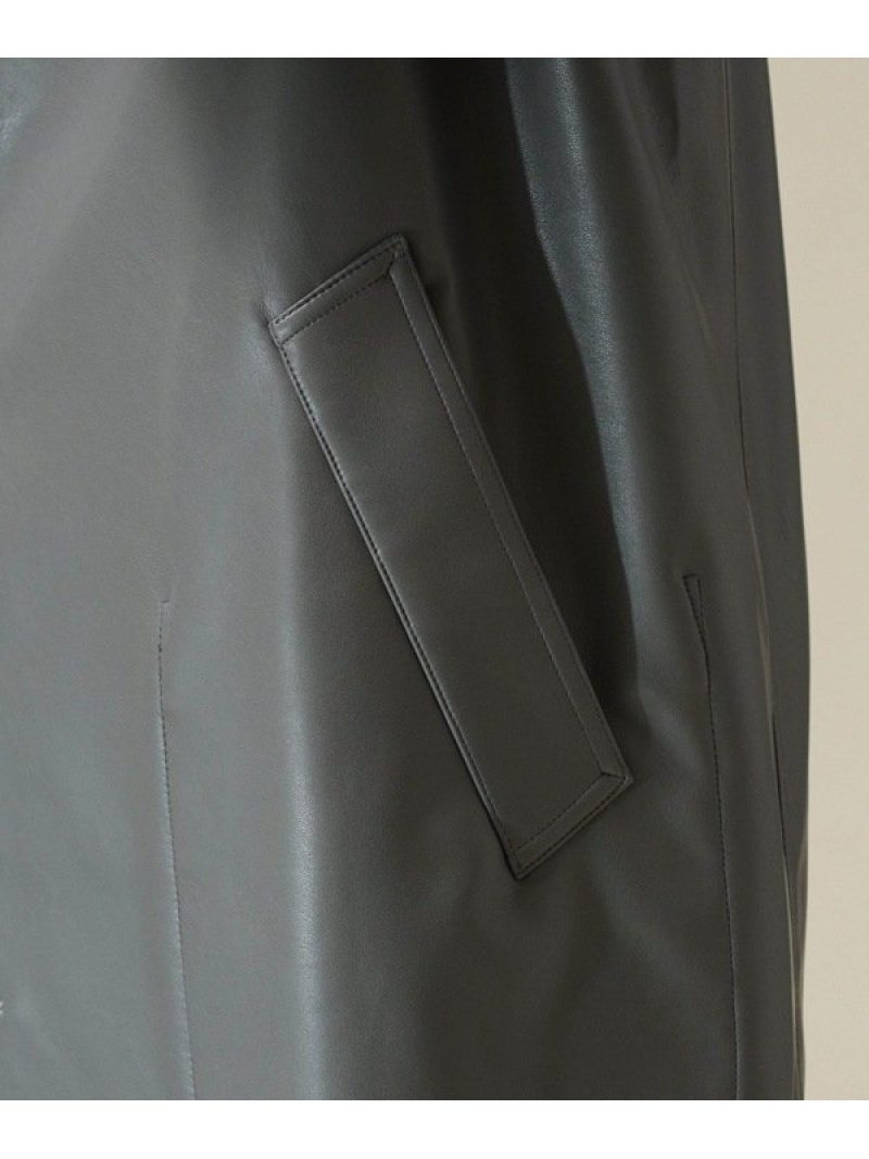 Vegan Leather ナノユニバース Universe コート Nano リバーシブルコート