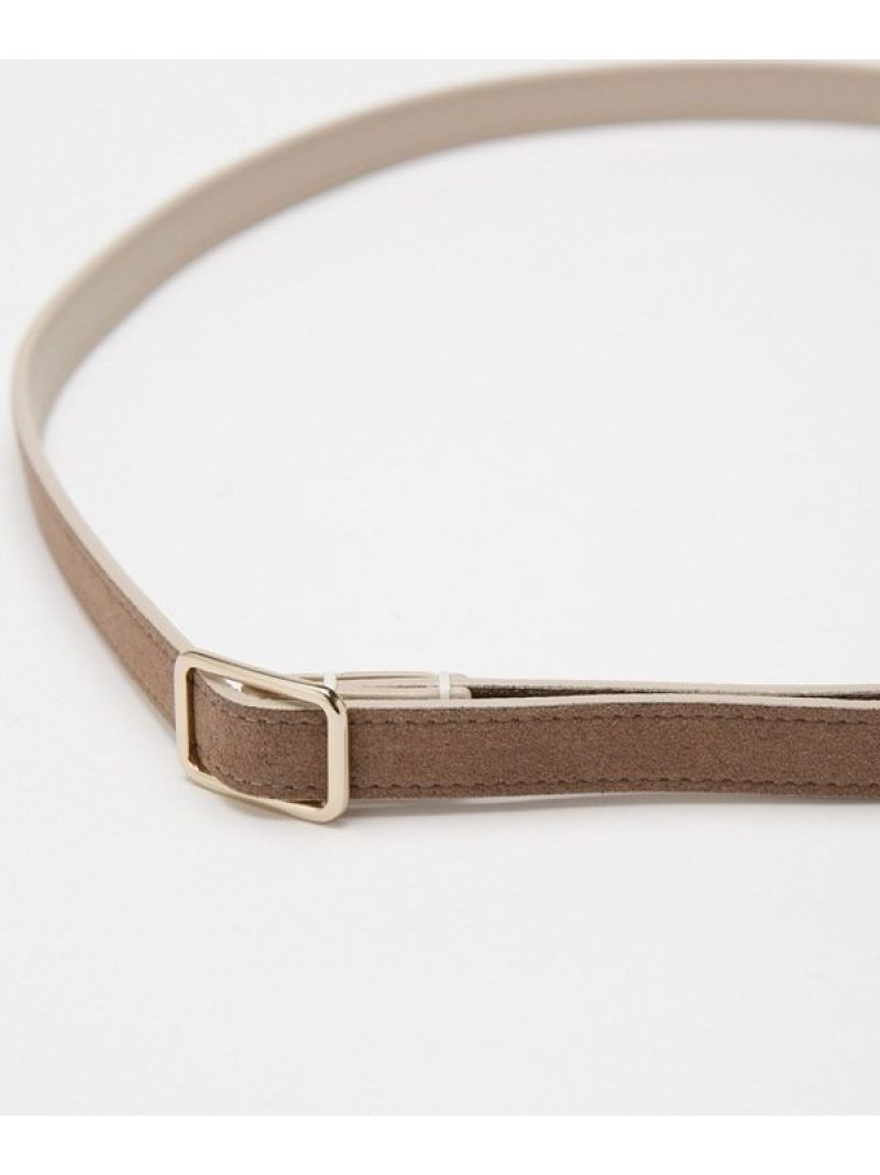 リバーシブルベルト スムースレザー ナノユニバース Universe フェイクスエード Nano