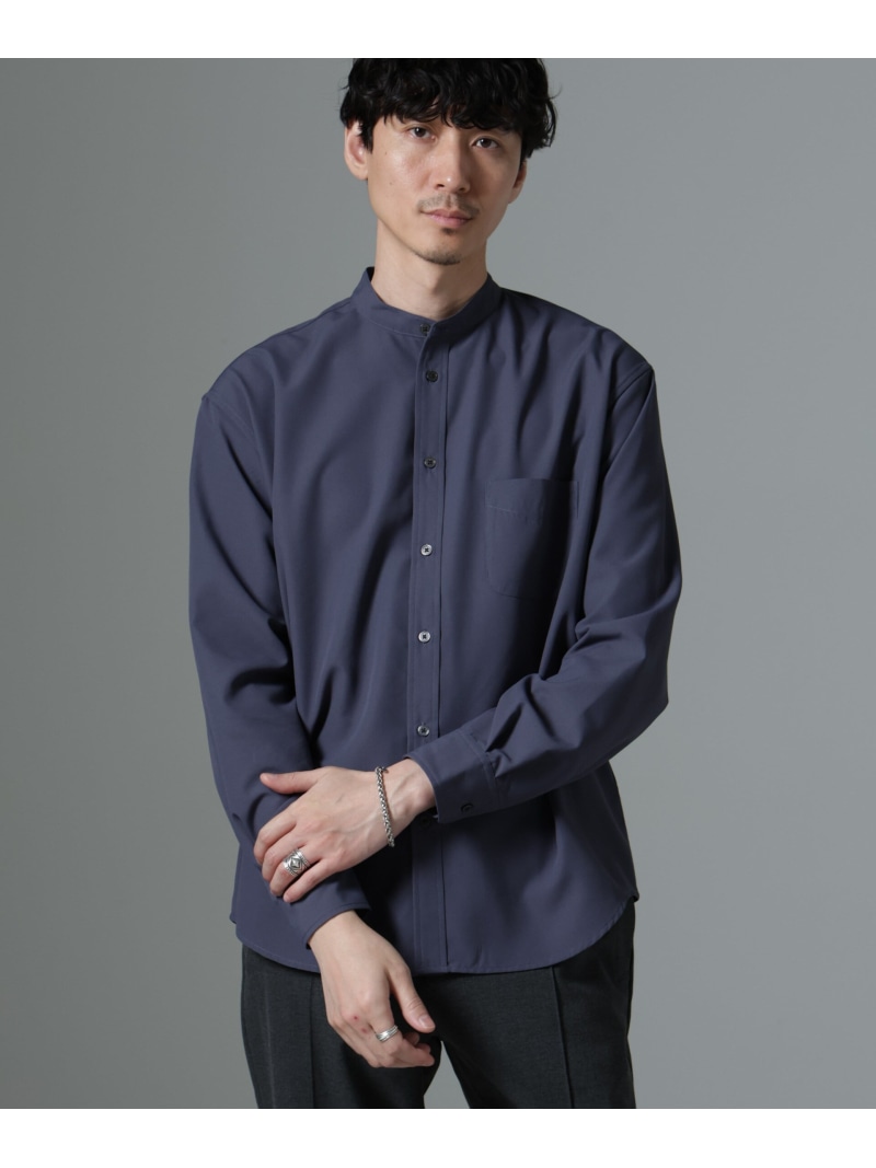 AMATA コットンタッチレギュラーカラーシャツ