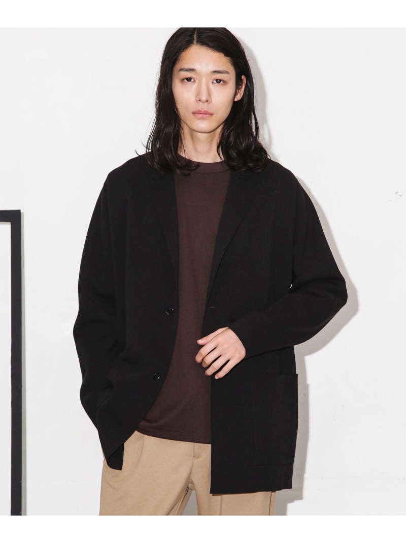 【SALE／40%OFF】「ESSENTIAL LINE」ミラノリブジャケット NANO universe ナノ全ての存在 ジャケット・アウター 余分の物のジャケット・アウター 赤銅色 黒いこと【RBA_E】【貨物輸送無料】[ Fashion]