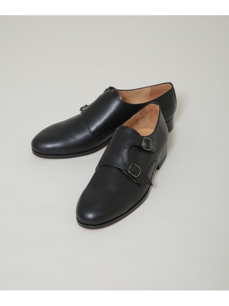 PADRONE THE STANDARD LINE/別注 DOUBLE MONK/ダブルモンクストラップ NANO universe ナノユニバース シューズ・靴 その他のシューズ・靴 ブラック【送料無料】[ Fashion]