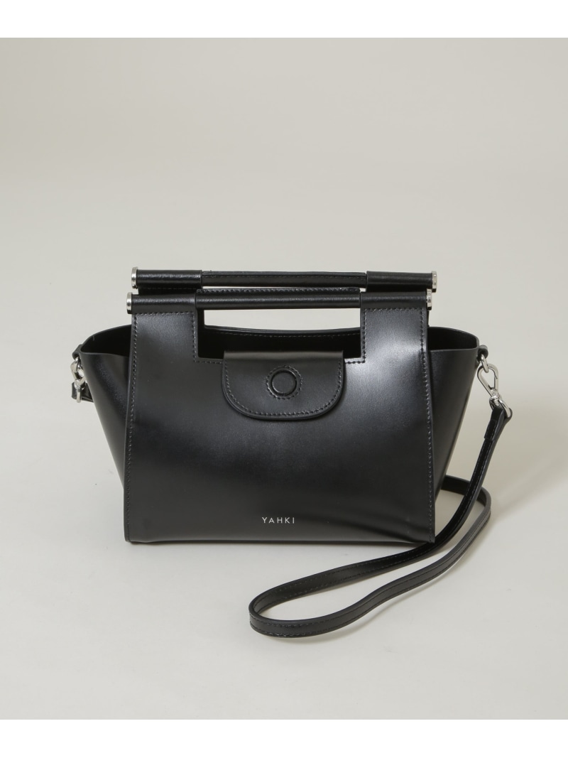 【SALE／30%OFF】YAHKI/W FACE バーハンドルショルダーバッグ NANO universe ナノユニバース バッグ その他のバッグ ブラック イエロー【RBA_E】【送料無料】[ Fashion]｜NANO universe