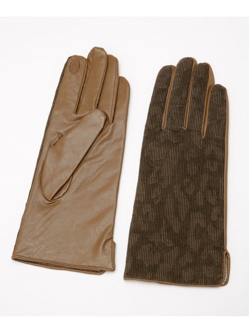 コーデュロイコンビグローブ スマホ対応 Universe Nano ナノユニバース