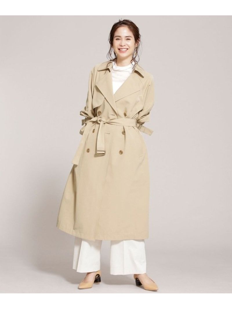 楽天市場 花粉バリア 撥水加工トレンチコート Nano Universe ナノユニバース コート ジャケット トレンチコート ベージュ ネイビー 送料無料 Rakuten Fashion Nano Universe