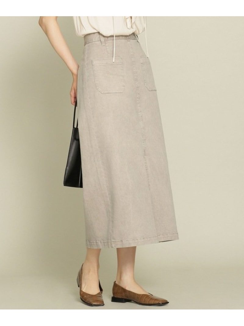 コットンチノスカート Nano Universe ナノユニバース スカート スカートその他 グレー ベージュ 先行予約 送料無料 Rakuten Fashion Rvcconst Com