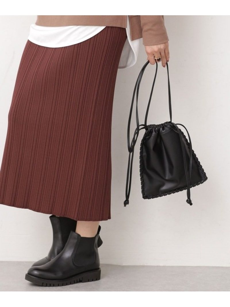 かがり巾着ショルダーバッグ Nano Universe ナノユニバース バッグ ショルダーバッグ ブラック ホワイト シルバー 先行予約 送料無料 Rakuten Fashion Rvcconst Com