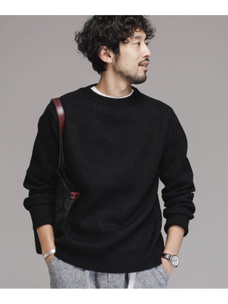 楽天市場 Sale 60 Off ラストラスニットクルーネック Nano Universe ナノユニバース ニット ニットその他 ブラック グレー ホワイト Rba E Rakuten Fashion Nano Universe