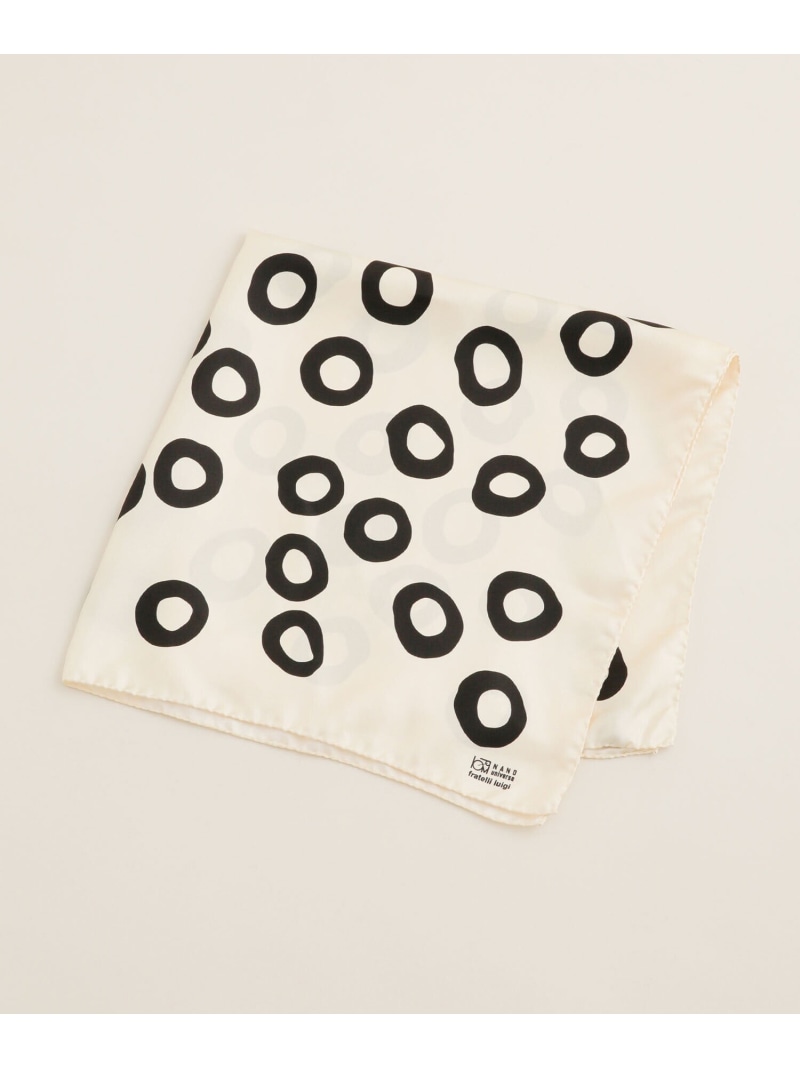 Bandana 別注シルクツイルビンテージドットスカーフ Fratelli Luigi ナノユニバース