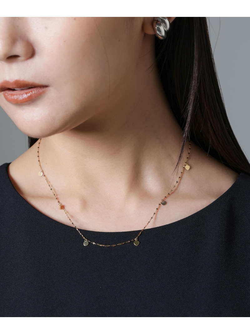 【SALE／40%OFF】ハートパーツプレートチェーンネックレス NANO universe ナノユニバース アクセサリー・腕時計 ネックレス ゴールド【RBA_E】【送料無料】[ Fashion]