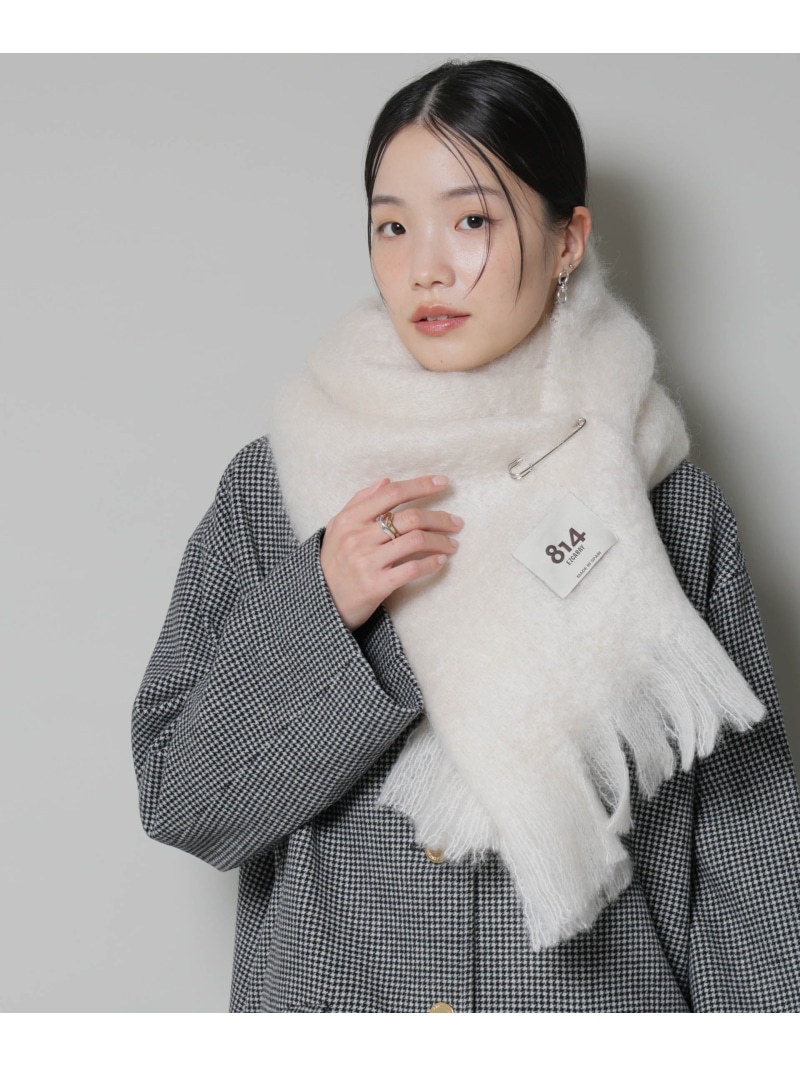 【SALE／30%OFF】814 EZCARAY/SCARF LISO NANO universe ナノユニバース ファッション雑貨 マフラー・ストール・ネックウォーマー グレー ホワイト ブルー【RBA_E】【送料無料】[ Fashion]｜NANO universe